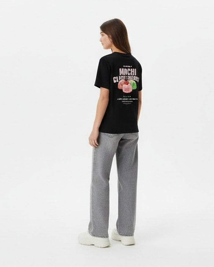 Black Mochi Cloud Energy Graphic T-Shirt - R217232