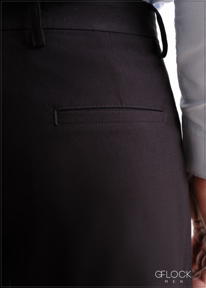 Black Pleated Pant - Long Length - 090726