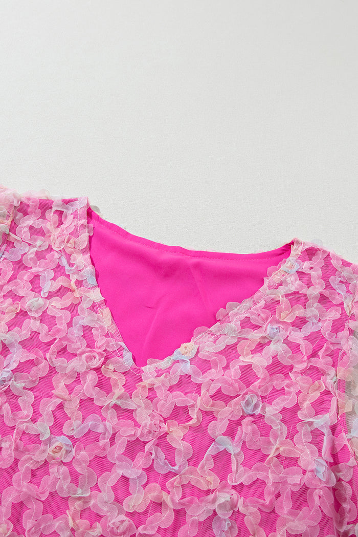 Blouse à manches courtes bouffantes-A WOMAN WE LOVE