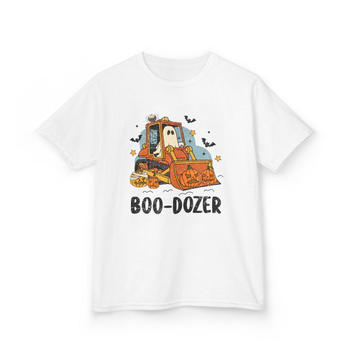 Boo-Dozer Halloween Construction Kids T-Shirt - funny t-shirt by Cheeky Business
