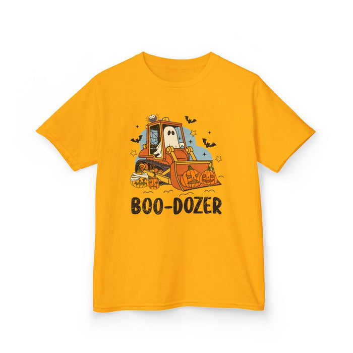 Boo-Dozer Halloween Construction Kids T-Shirt - funny t-shirt by Cheeky Business