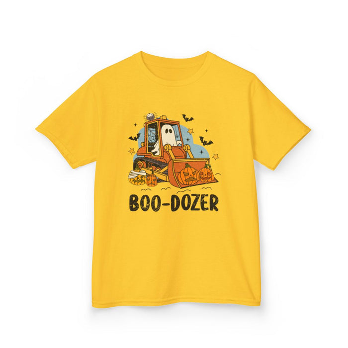 Boo-Dozer Halloween Construction Kids T-Shirt - funny t-shirt by Cheeky Business