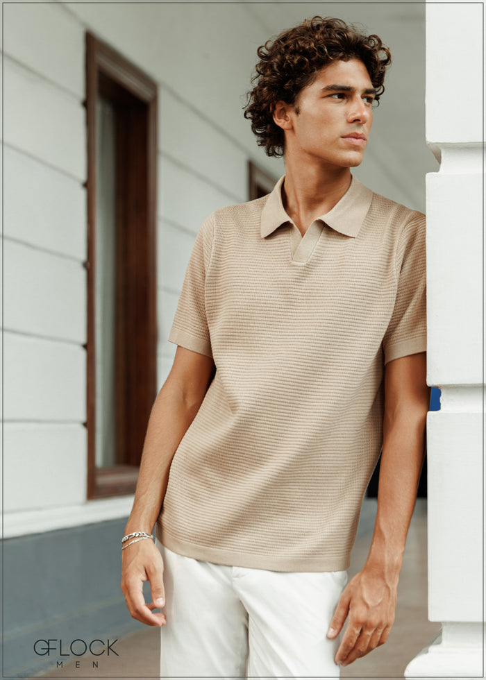 Brown Knit Shirt - 261224
