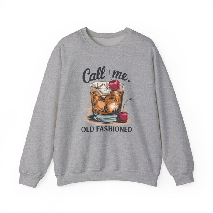 Call Me Old Fashioned Cocktail Sweatshirt - funny sweatshirt by Cheeky Business