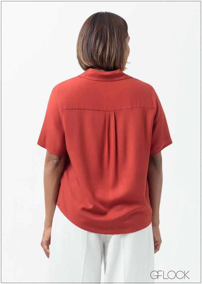 Camp Collar Blouse - 160625