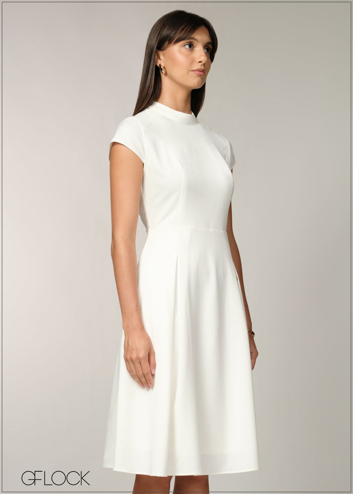 Cap Sleeved Midi Dress - 060726