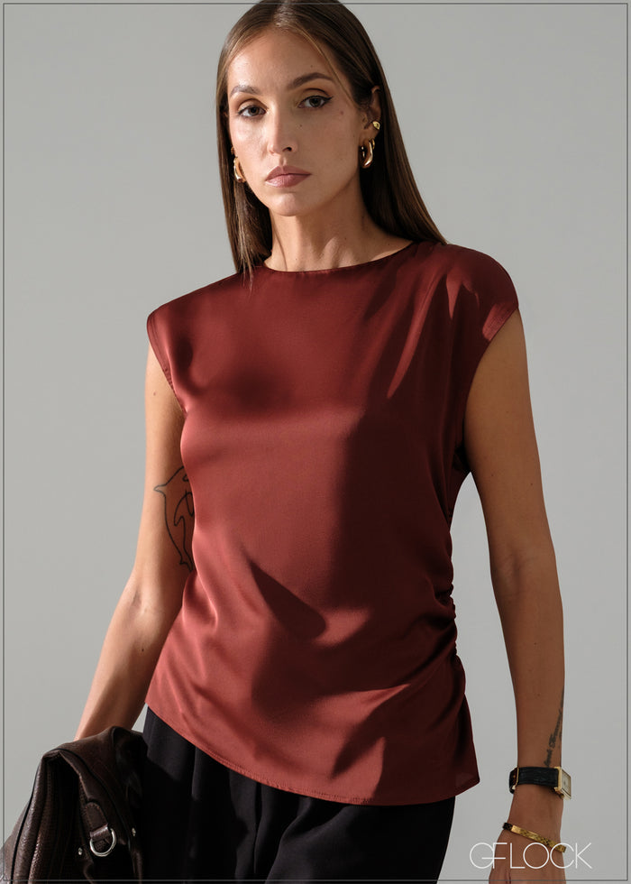 Cap Sleeved Top - 240826