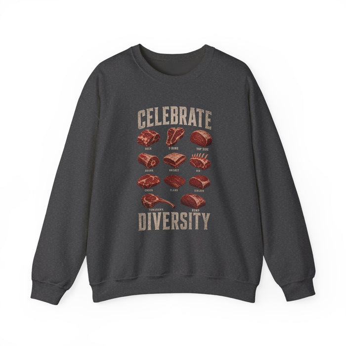 Celebrate Diversity BBQ Sweatshirt - funny sweatshirt by Cheeky Business