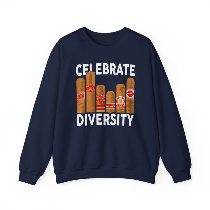 Celebrate Diversity Cigar Lover Sweatshirt - funny sweatshirt by Cheeky Business