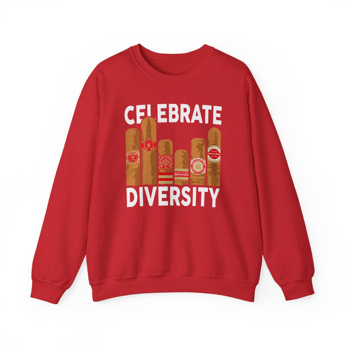 Celebrate Diversity Cigar Lover Sweatshirt - funny sweatshirt by Cheeky Business