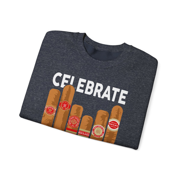 Celebrate Diversity Cigar Lover Sweatshirt - funny sweatshirt by Cheeky Business