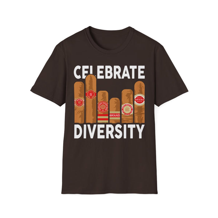 Celebrate Diversity Cigar Lover T-Shirt - funny t-shirt by Cheeky Business
