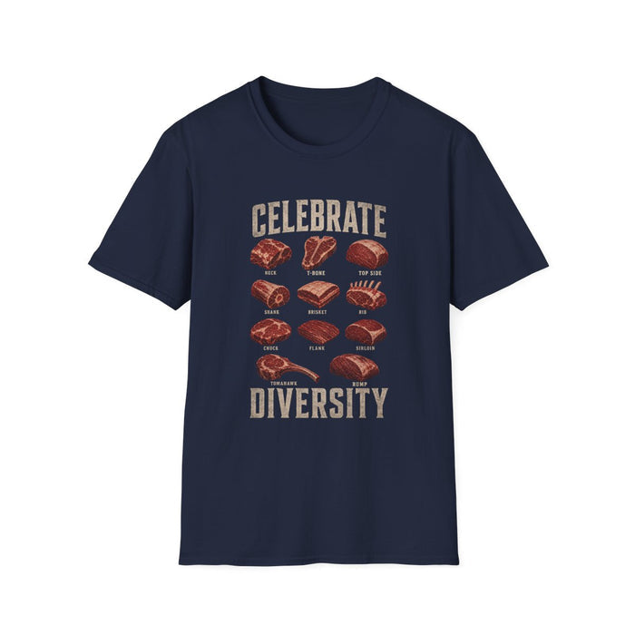 Celebrate Diversity Dad T-Shirt - funny t-shirt by Cheeky Business