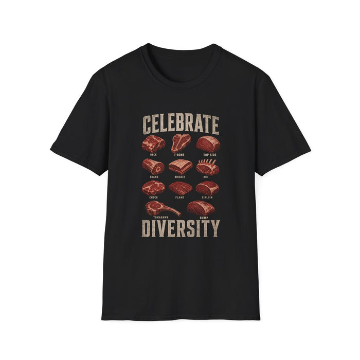 Celebrate Diversity Dad T-Shirt - funny t-shirt by Cheeky Business