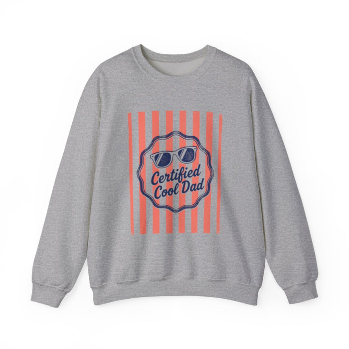 Certified Cool Dad Retro Sweatshirt - funny sweatshirt by Cheeky Business