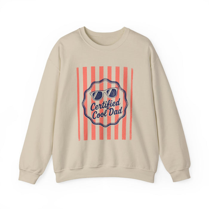 Certified Cool Dad Retro Sweatshirt - funny sweatshirt by Cheeky Business