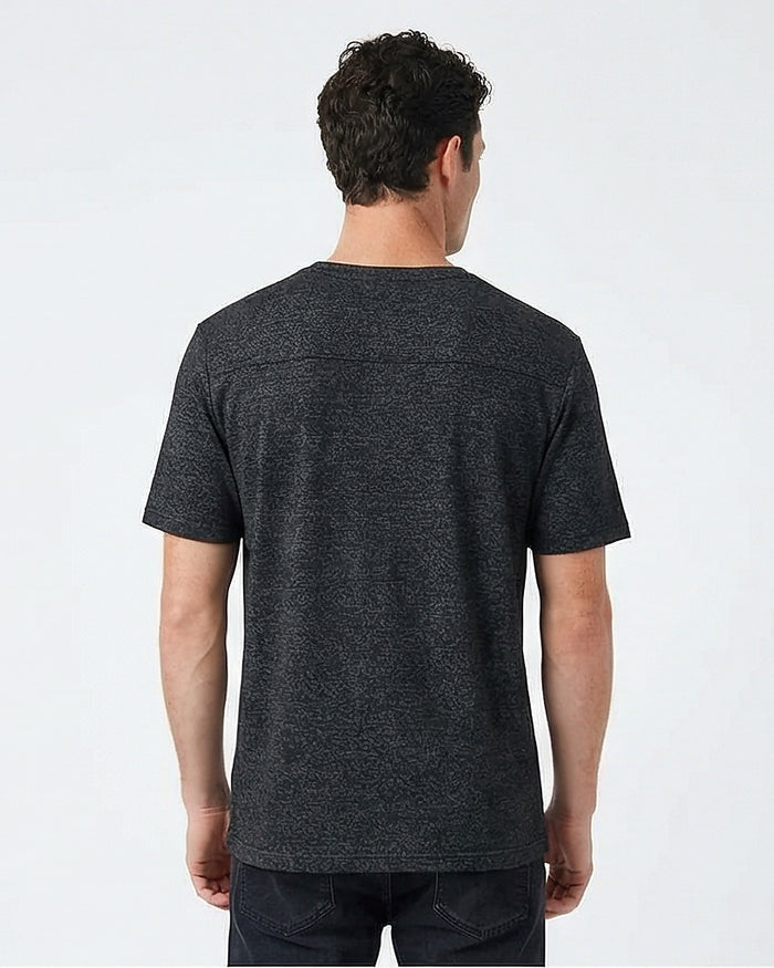 Charcoal Heather Textured Knit Tee - R216799