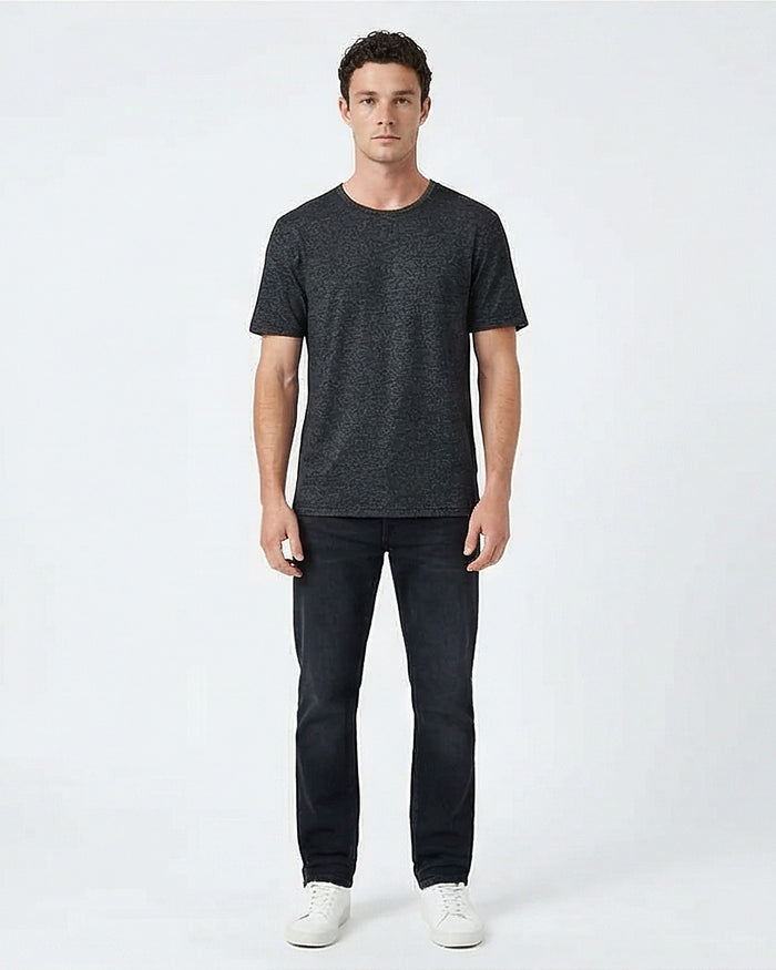 Charcoal Heather Textured Knit Tee - R216799