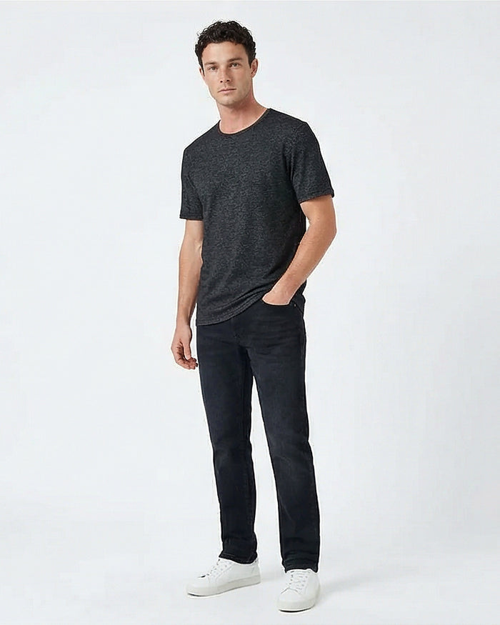 Charcoal Heather Textured Knit Tee - R216799