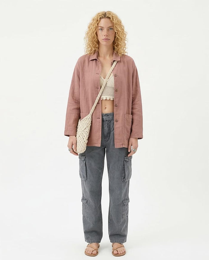 Charcoal Relaxed Utility Cargo Trousers - O202285