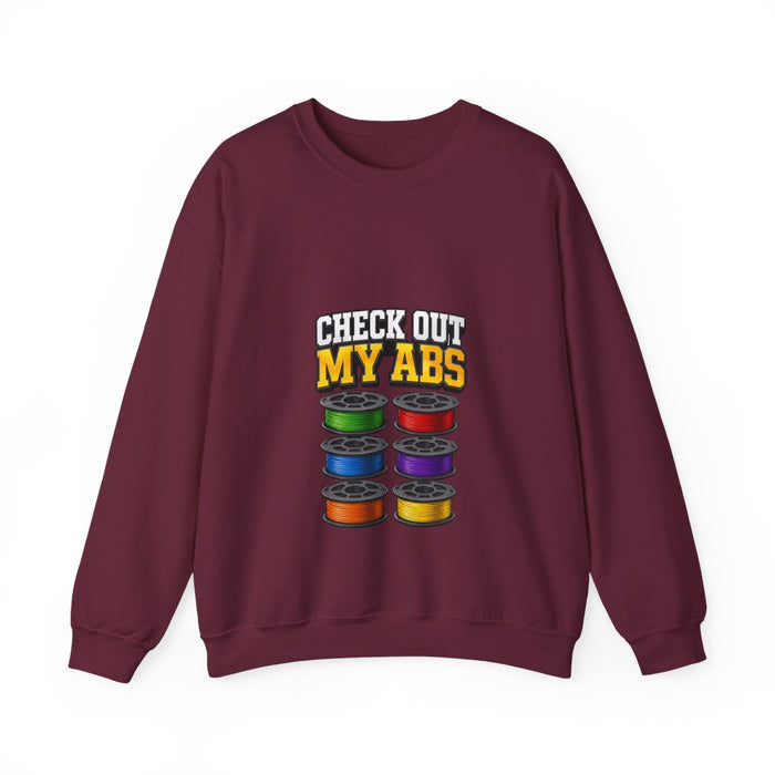 Check Out My ABS Sweatshirt - funny sweatshirt by Cheeky Business
