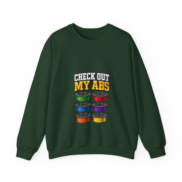 Check Out My ABS Sweatshirt - funny sweatshirt by Cheeky Business