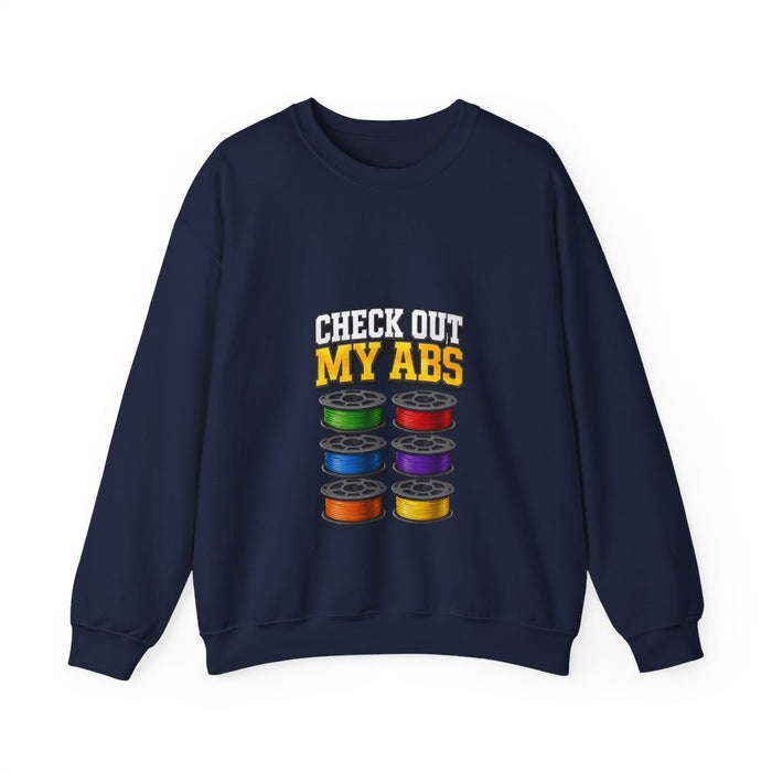 Check Out My ABS Sweatshirt - funny sweatshirt by Cheeky Business