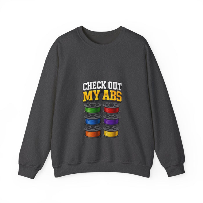 Check Out My ABS Sweatshirt - funny sweatshirt by Cheeky Business