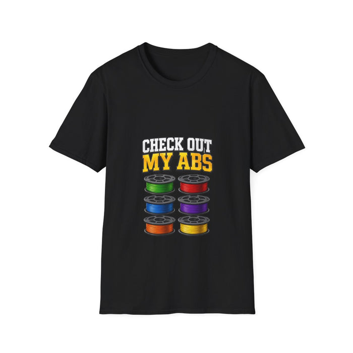 Check Out My ABS T-Shirt - funny t-shirt by Cheeky Business