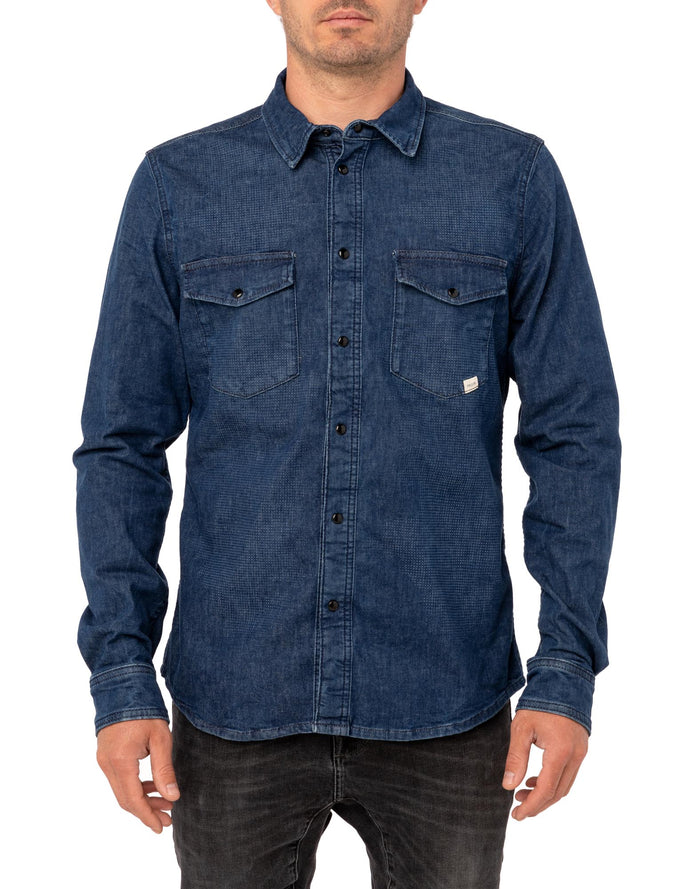 chemise blue PULLIN en coton