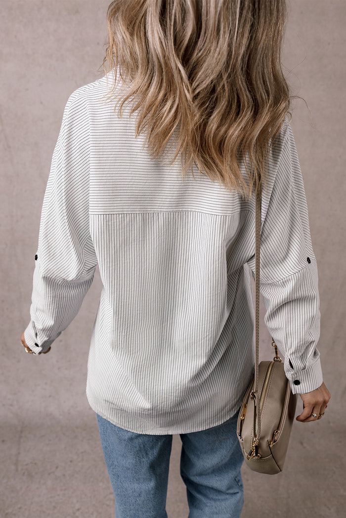 Chemise longue à poches et manches retroussées *-A WOMAN WE LOVE