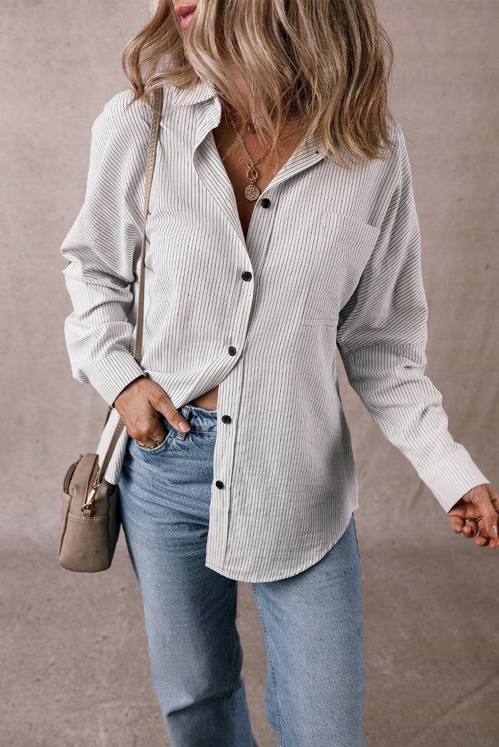 Chemise longue à poches et manches retroussées *-A WOMAN WE LOVE