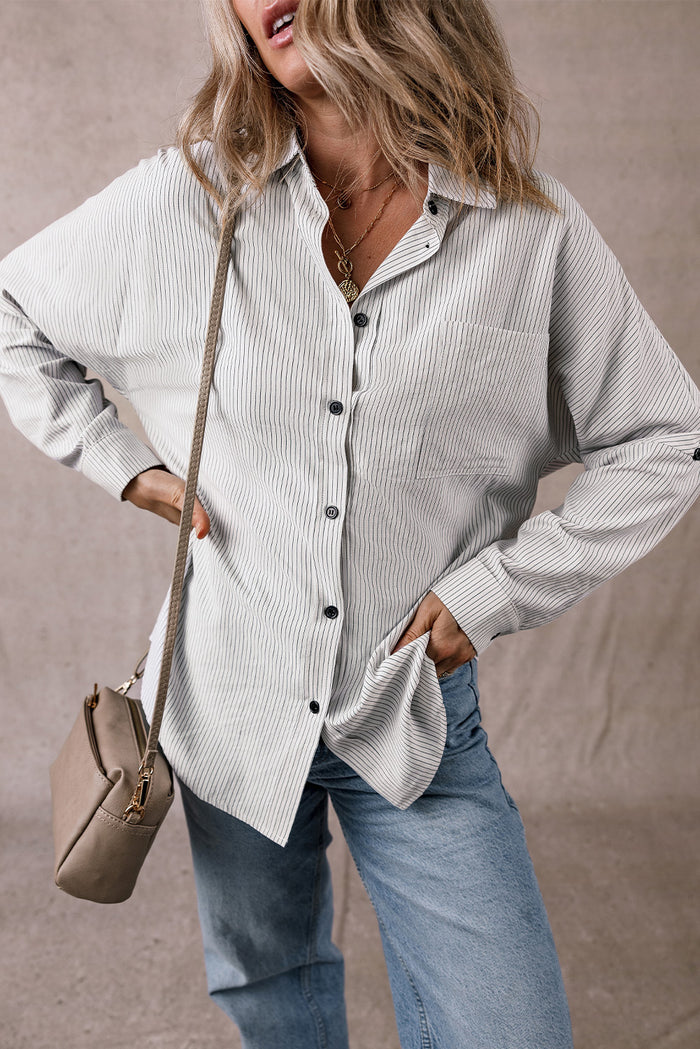 Chemise longue à poches et manches retroussées *-A WOMAN WE LOVE