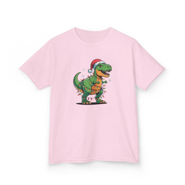 Christmas Dino Kids T-Shirt - funny t-shirt by Cheeky Business