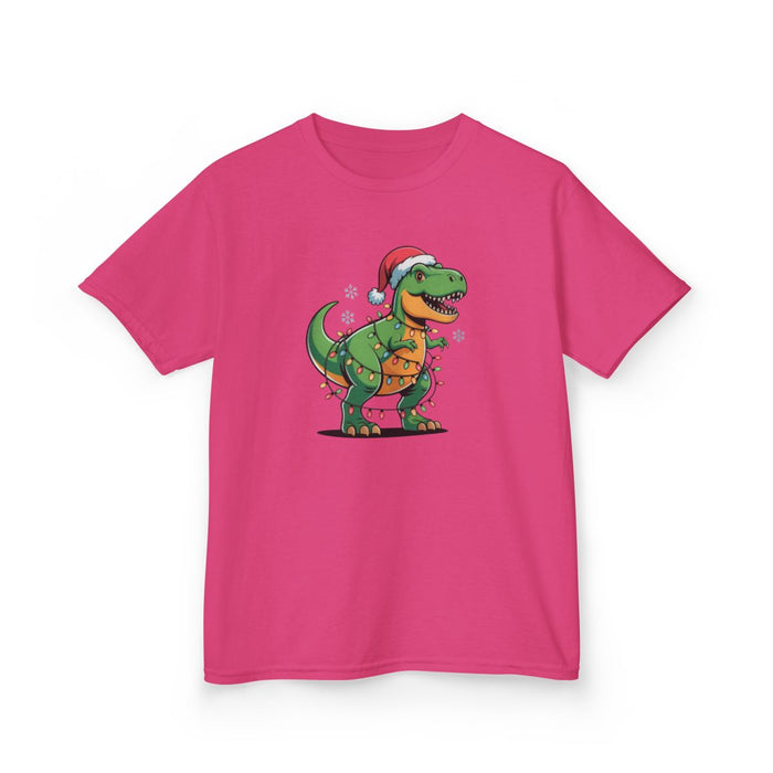 Christmas Dino Kids T-Shirt - funny t-shirt by Cheeky Business