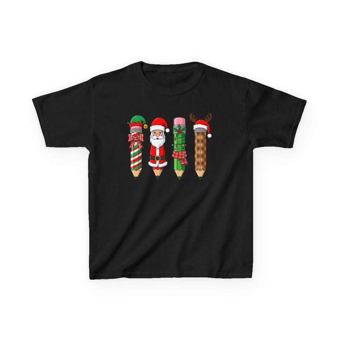 Christmas Pencil Kids T-Shirt - funny t-shirt by Cheeky Business