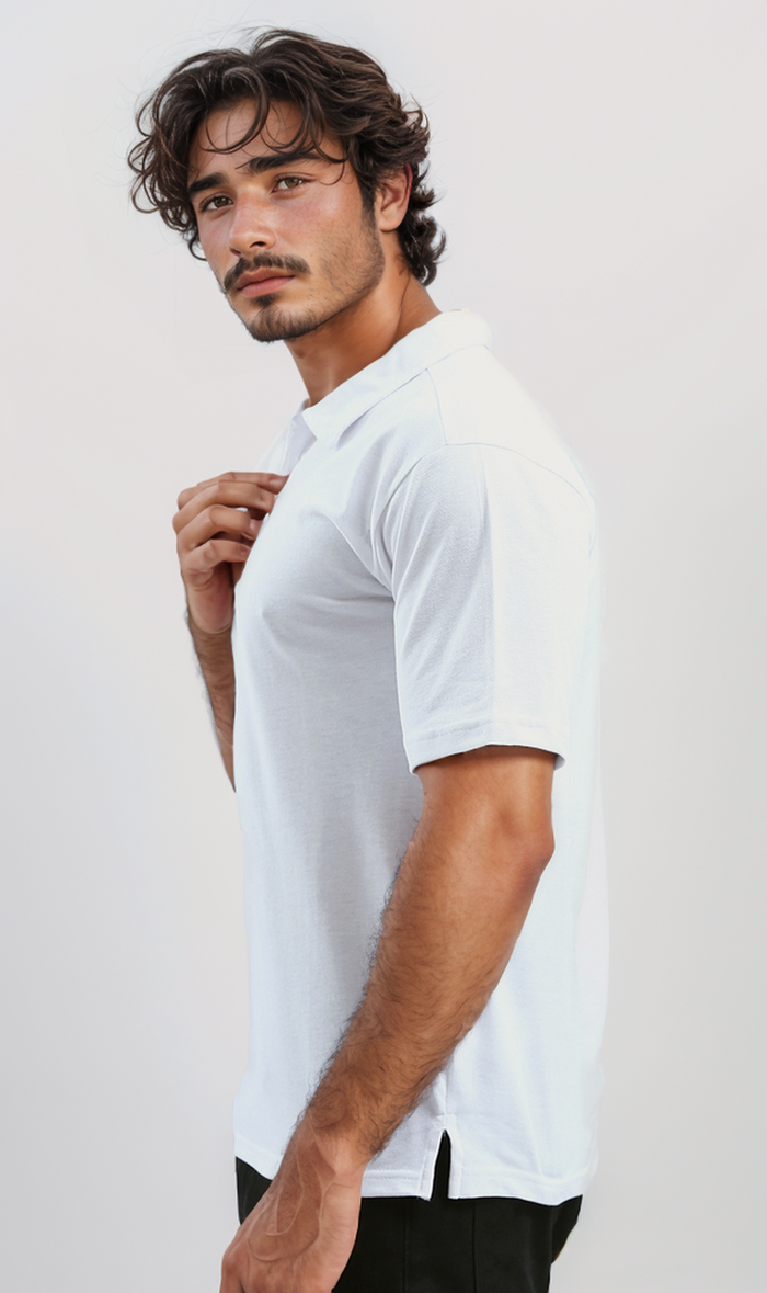 Classic Crisp White Essential Polo Shirt - 0188290