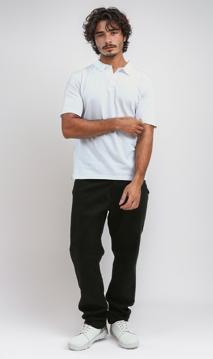 Classic Crisp White Essential Polo Shirt - 0188290