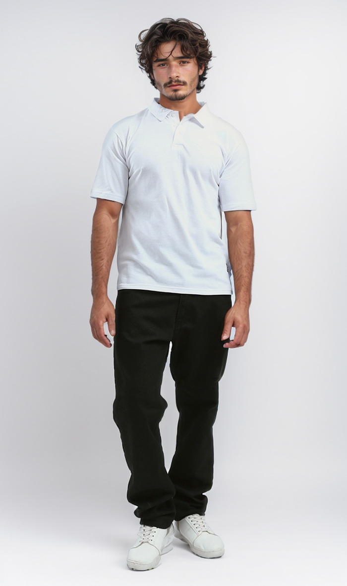 Classic Crisp White Essential Polo Shirt - 0188290