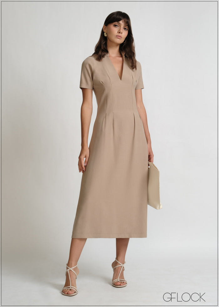 Collared Midi Dress - 270426