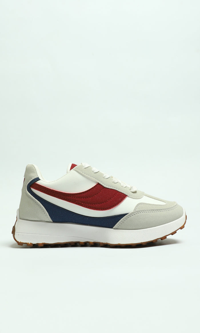 Colorblock Lace-Up Casual Sneakers - R215016