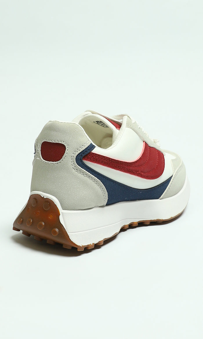 Colorblock Lace-Up Casual Sneakers - R215016