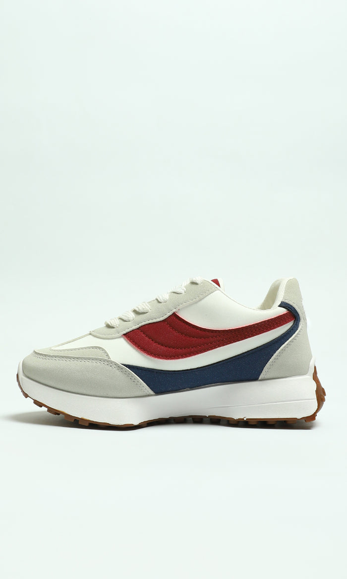 Colorblock Lace-Up Casual Sneakers - R215016