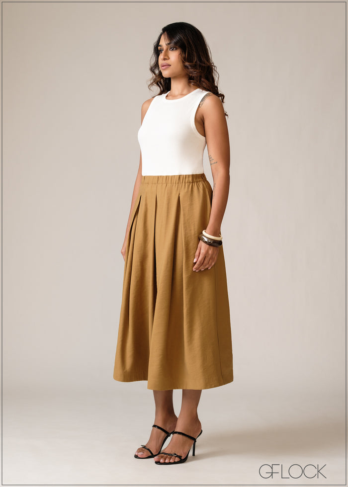 Contrast Midi Dress - 150626