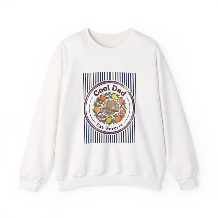 Cool Dad Est. Forever Retro Dad Sweatshirt - funny sweatshirt by Cheeky Business