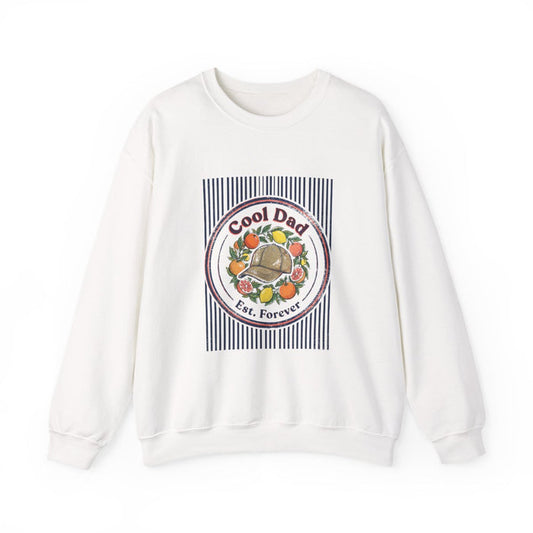 Cool Dad Est. Forever Retro Dad Sweatshirt - funny sweatshirt by Cheeky Business