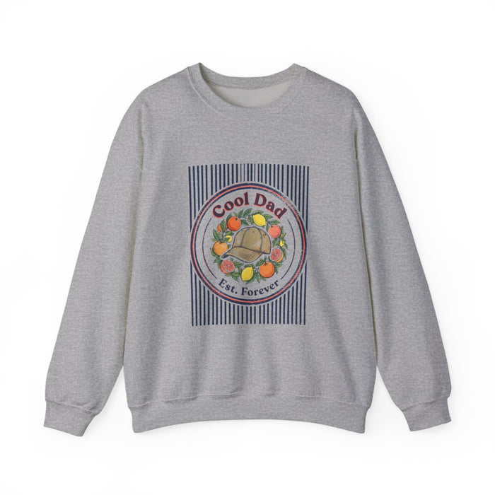 Cool Dad Est. Forever Retro Dad Sweatshirt - funny sweatshirt by Cheeky Business