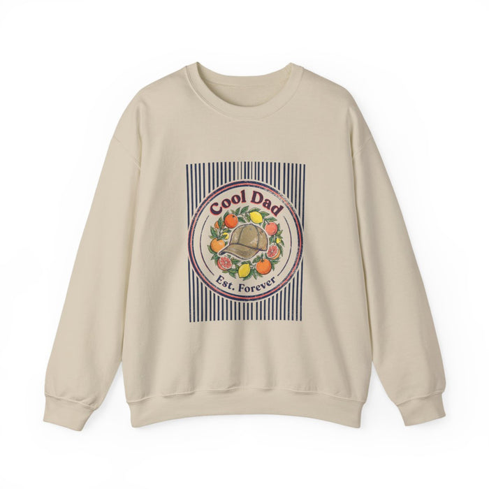 Cool Dad Est. Forever Retro Dad Sweatshirt - funny sweatshirt by Cheeky Business