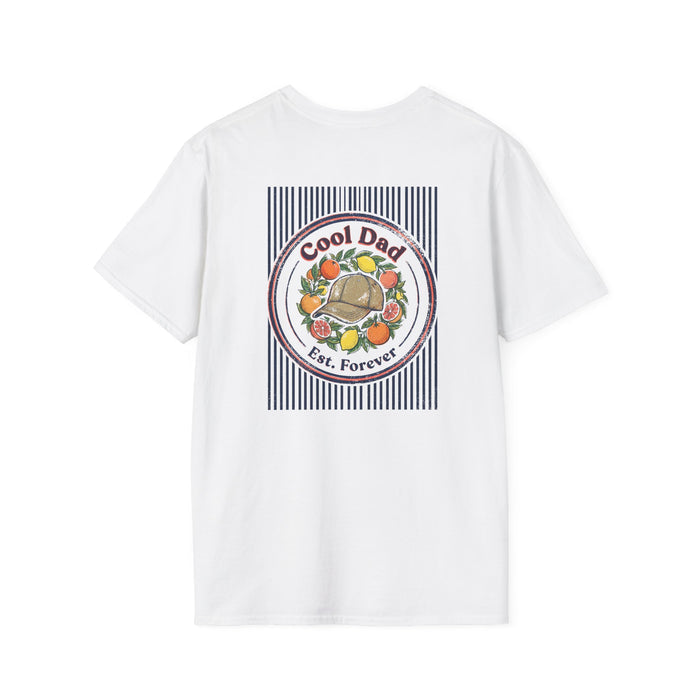 sport grey t-shirt with cool dad est forever vintage graphic print for fathers day
