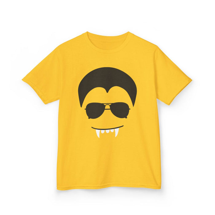 Cool Vampire Face Halloween Kids T-Shirt - funny t-shirt by Cheeky Business